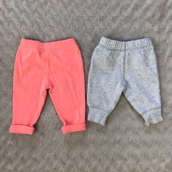 Carter’s Baby Girl Pants Bundle Gray Orange 3M - Picture 3 of 4